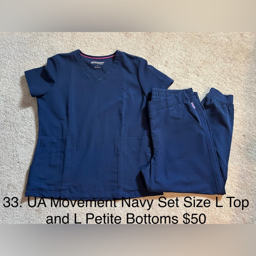 Uniform Advantage Movement Navy Scrub Set